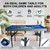 5in1 Multi-fuction Games Table,Folding Multi Game Combination Table Set with Ping Pong, Pool Billiards, Air Hockey, Bowling, and Shuffleboard for Indoor, Outdoor