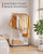 Sakugi Clothes Rack - Clothing Rack with Storage Mesh Shelf & Casters, Heavy-Duty Metal Clothing Rack for Hanging Clothes, Dresses, Coats, Large Load Capacity, Easy Assembly, White, 28.0"x16.9"x59.0"