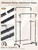 HogHow Clothes Rack, Rolling Clothing Rack with Double Rods for Hanging Clothes, Portable Garment Rack with Wheels, Metal Wardrobe Closet Organizer for Bedroom and Laundry Room