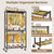 HYSEYY Rolling Clothes Rack Heavy Duty Clothing Rack for Hanging Clothes