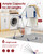 Sakugi Clothes Drying Rack, 55.5" Adjustable Wings, Foldable Design