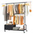 Raybee Heavy Duty Clothes Rack, Fabric Drawer & Silent Wheels, for Bedroom