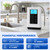 Peakur Alkaline Water Ionizer Machine, pH 4.0-10.5 Alkaline & Acidic Water, 5 Titanium Plates, 7 Water Settings, Up to -500mV ORP, Auto-Cleaning, Intelligent Voice, Countertop Water Filtration