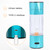 TianfuSpanda Hydrogen Water Bottle 6000 to 8000 PPB Portable Rechargeable Quick Electrolysis Hydrogen Water Ionizer for Office Travel Exercise 208ml (Cyan)