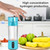 TianfuSpanda Hydrogen Water Bottle 6000 to 8000 PPB Portable Rechargeable Quick Electrolysis Hydrogen Water Ionizer for Office Travel Exercise 208ml (Cyan)