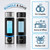 ENERGILZ Hydrogen Water Bottle 2 Pack | 16.2 oz (480 ml) Hydrogen Water Generator Set | 6000 PPB SPE/PEM Ionizer Machine | Portable Rechargeable Hydrogen Bottles for Home, Office & Gym