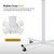 BarberPub 1100W Orbiting Hair Dryer Processor, Smart Panel White HDP01