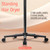 Hooded Hair Dryer, Professional Standing Hair Dryer with Time Setting, Touch Controls and 3 Temperature Settings, Sit Under Hair Dryers for Salon and Home Use