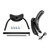 Orbiting Infrared Standing Hair Dryer, Hairdressing Heater (Black)