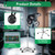 Infrared Hair Dryer Professional Standing Hairdryer Color Processor Salon Beauty Barber Tool with Wheels Base & LCD Display 5Heat Heads Adjustable Heights for Hairdressers Shops (1400W Black)