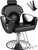 Black Reclining Salon Barber Chair for Hair Stylist, Professional Hair Stylist Chairs with Heavy Duty Hydraulic Pump, All Purpose Styling Hairdresser Braiding Shampoo Chair for Spa Home Euipment