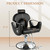 Black Reclining Salon Barber Chair for Hair Stylist, Professional Hair Stylist Chairs with Heavy Duty Hydraulic Pump, All Purpose Styling Hairdresser Braiding Shampoo Chair for Spa Home Euipment