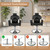 Black Reclining Salon Barber Chair for Hair Stylist, Professional Hair Stylist Chairs with Heavy Duty Hydraulic Pump, All Purpose Styling Hairdresser Braiding Shampoo Chair for Spa Home Euipment