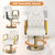 Barber Salon Chair for Hair Sylist, Hydraulic Salon Chairs with Headrest, Height Adjustable Barber Chairs, Reclining Barber Styling Chairs, 360 Degrees Rotation Shampoo Chair for Barbershop(White)
