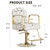 KIGOTY Hair Chair, Reclining Salon Chair, 360 Degrees Swivel Chair, Height Adjustable Hydraulic Salon Chairs for Hair Stylist, Salon Styling Chair, Barber Chairs for Barbershop (White)