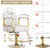 KIGOTY Hair Chair, Reclining Salon Chair, 360 Degrees Swivel Chair, Height Adjustable Hydraulic Salon Chairs for Hair Stylist, Salon Styling Chair, Barber Chairs for Barbershop (White)