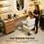 Titunjian Salon Barber Chair, Hair Salon Chairs for Hair Stylist with Hydraulic Pump & 360° Swivel, Adjustable Height Barber Styling Chair Spa Beauty Equipment for Barbershop, Home (Off-White+Silver)