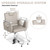 LUXMARS Barber Chair Salon Chair Hydraulic, Adjustable Height, 360 Degrees Rolling Swivel Barber Chairs for Barbershop Hair Salon (Gray)