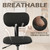 KLASIKA Low Wide Rolling Swivel Stool with Backrest, Adjustable Height Salon Chair Stools with Footrest for Spa Tattoo Office Desk Massage Task Lash Barber Facial, Black 2PK