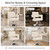 360° Swivel Salon Chair, 330Lbs Barber Stool with Hydraulic Pump, White