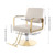 JDINAAS 360° Salon Styling Chair, Adjustable Height 31.9-35.4in Barber Salon Chair 440 lbs Capacity Hairstylist Chair with Golden Armrest for Hair Salons and Beauty Salons 22.4 x 23.6 x 35.4 in Beige