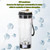 Portable Hydrogen Rich Water Bottle, Hydrogen Water Generator Ionizer with SPE Technology, 6 Mins 1400-1600PPB, Perfect for Safe Daily Drinking At Home, Office and Travel Outdoors Anytime