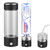 3-in-1 Portable 450ML Hydrogen Rich Water Bottle, Hydrogen Water Generator Ionizer with SPE Ionic Membrane, 3 Mins 1500-2000PPB for Safe Daily Drinking At Home, Office and Travel Outdoors