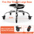 LWADALN Garage Mechanic Stool with Backrest, Height Adjustable Heavy Duty Swivel Task Chair, Rolling Workshop Stool with Tool Tray Storage, Mechanic Chair for Garage, Shop, Auto Repair (Black)