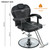 Reclining Salon Chair for Hair Stylist for Home, 360 Swivel Salon Syling Chair for Hair Stylist with Adjustable High，Barber Chairs & Hair Chairs with Heavy Duty Hydraulic Pump, Footrest (Black)