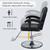 Reclining Salon Chair for Hair Stylist for Home, 360 Swivel Salon Syling Chair for Hair Stylist with Adjustable High，Barber Chairs & Hair Chairs with Heavy Duty Hydraulic Pump, Footrest (Black)