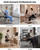 Towning Saddle Stool Chair with Back Support, Ergonomic Stool with Wheels