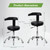 Antlu Rolling Stool with Back Esthetician Tattoo Artist Lash Dental Chair