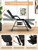 Hicomony Tattoo Chair for Client, Esthetician Bed with Rolling Stool and Wheels Adjustable Beauty Salon Spa Table 360 Swivel Facial Chair Bed for Client