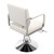 Hydraulic Salon Chair for Hair Stylist, 360° Swivel Barber Chair with Adjustable Height, Professional 440LBS Capacity, Modern PU Leather Styling Chair for Hair Salon, Beauty Spa, Home Use, Off-White