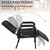 Beuiosda Shampoo Chair with Footrest for Salon, Reclining Salon Chair Adjustable Reclining, Spa Beauty Equipment Extra for Barber and Hair Stylist (Black)
