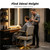 Dziwenul 1PCS Swivel Styling Salon Chair with Hydraulic Pump, Gold + Beige