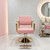 Yykniey Salon Chair, Pink Gold Hydraulic Barber Styling Chair 330lbs - Pink