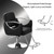 Beuiosda Hydraulic Salon Barber Chair, Adjustable Hair Styling Chair with Metal Armrests and Footrest, Black Beauty Chair for Hair Salon, Barbershop, Tattoo Studio and Shampoo Station (Black 3, PU)
