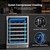 SLEKVERSA 30-Bottle Dual Zone Wine Cooler Refrigerator - 15" Built-In or Freestanding Beverage Chiller for Red, White & Sparkling Wine - Accurate Temperature Control Under Counter Kitchen Wine Fridge