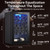 FinerFurnis 24-Bottle Wine Cooler with Digital Thermostat 40-61°F, Air-Cooled Constant Temp & LED Light for Red White Wine Champagne – 75L Compact Countertop Freestanding Wine Fridge for Home Kitchen