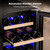Antarctic Star Wine Fridge, 28 Bottles 15 Inch Wine Cooler Refrigerator Under Counter (41-68°F), Built-in Dual Zone Freestanding Wine Refrigerator with Stainless Steel Double-Layer Tempered Glass Door