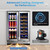 Vushine 24 Inch Wine and Beverage Refrigerator, 88 Cans and 21 Bottles Dual Zone Wine Fridge with Glass Door Built in or Freestanding, Beverage Cooler for Soda Beer Wine-Kitchen Bar Office