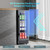 Vushine 12 Inch Beverage Refrigerator, 60 Can Under Counter Beverage Fridge with Glass Door Built-in or Freestanding, Drink Fridge for Soda Beer Wine-Kitchen Bar Office