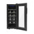 12 Bottle Thermoelectric Wine Cooler, Freestanding Quiet Wine Fridge w/ LED
