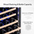 Tedyle 15 Inch Dual Zone Wine Cooler, 30 Bottle Beverage Refrigerator