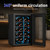 18 Bottle Wine Cooler Refrigerator, 46L Compressor Wine Fridge, 53.6‑64.4°F Digital Temperature Control, 360° Air Circulation, Double‑Layer UV‑Protection Glass Door, for Home Bar