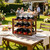 Wine Rack Countertop, 3 Tier Wine Rack 6 Bottle Wine Racks for Wine Bottles Storage Display,Free Standing Floor Wine Racks Countertop Wine Holder Bottle Rack Wine Storage Cabinet Shelf (3 Tier)