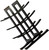 UXUGHGHTI Wine Display Rack Black Tabletop Bottle Holder Organizer