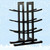 UXUGHGHTI Wine Display Rack Black Tabletop Bottle Holder Organizer