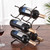 Toyvian Metal Wine Rack for Six Bottles, Vertical Tabletop Display Holder